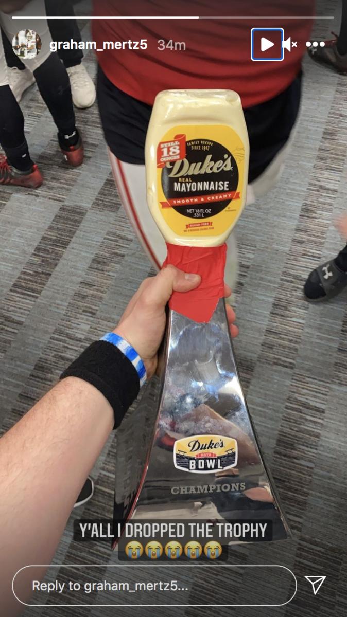 Duke's Mayo Bowl Trophy